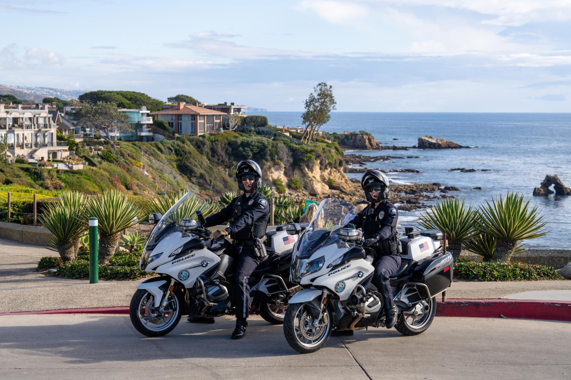 NBPD Motorcycle Officers at Inspiration Point