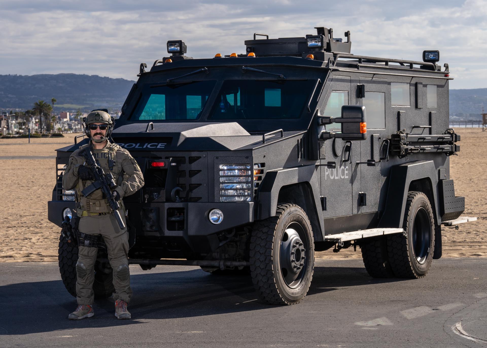 SWAT Officer and Vehicle